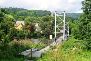 a přes most před Stráží/Ohří