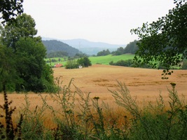 Ze Šemnické skály se sestupuje