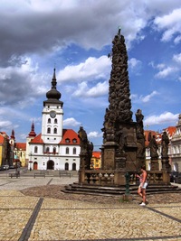 morový sloup, kašna a...