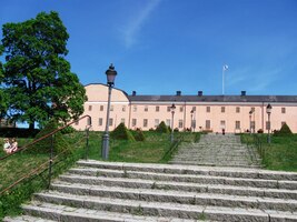 odkud se vystupujer k hradu Slottet