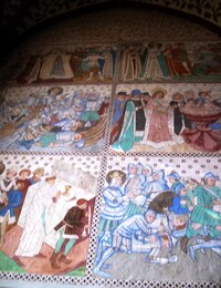 se zachovalými freskami