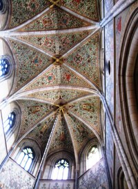 Klenby jsou vyzdobeny freskami