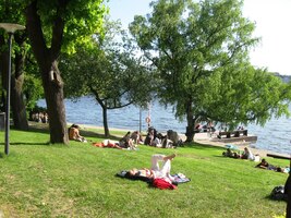 a květnová pohoda pod ní