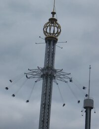 řetízkovým kolotočem v závratné výšce