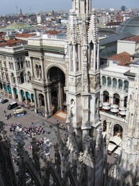 Ještě pohled na galerii Vittoria Emanuela II