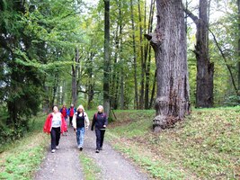 a tady už jdeme po přehradní hrázi
