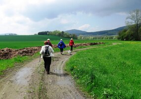 Túra začíná v loukách u řeky Úhlavy