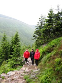 Pod Kozími hřbety vydatně pršelo