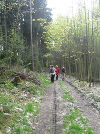 a tady už sestupujeme do Klatov