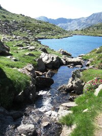 Tohle je potok, vtékající do jezera