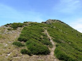 pod vrchol štítu Pic d´Enclair