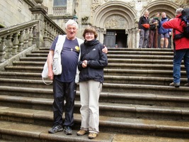 Tady jsem po mši s Věrkou,