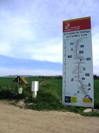 a tady už hranice sama. Vítejte v Kastilii !