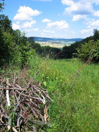 a vyrážíme nahoru na hřeben Bukovských hor