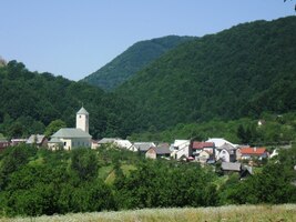 Pohled na ves Zliechov je malebný