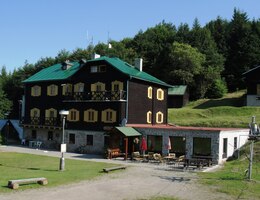 ale v místě noclehu, u chaty pod Hrbom, už  bylo vyhráno