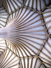 a s hlavicí sloupu, připomínající mušli