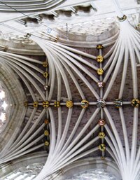 a baldachýnem stropní klenby