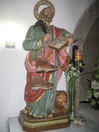 Sv.Jakub v místní kapli má nové boty,