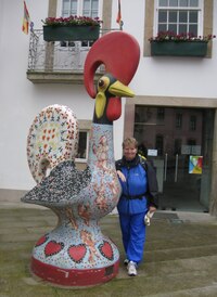 Tady už je ale světský symbol - portugalský kohout