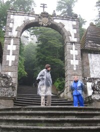 a vstupní bráně do areálu Bom Jesus do Monte