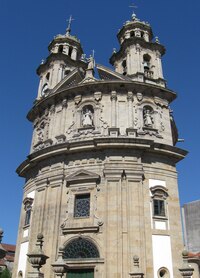 Město Pontevedra - poutní chrám Capela de Virxe Peregrina