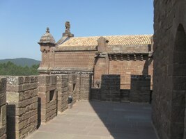 a terasy na věžích hradu