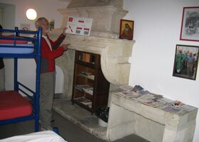 a pak už nocleh uvnitř