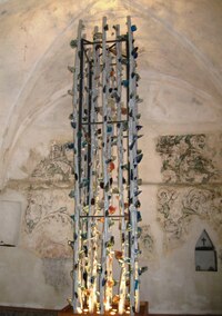 s kaplí s expozicí Camino de Santiago,