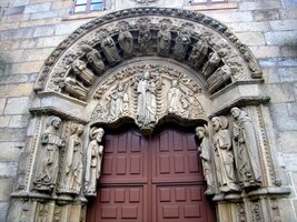 A tady už jsme v Santiagu u koleje Collegio de Fonseca