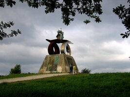 A jsme tu!!! Monte de Gozo, hora nad Santiagem