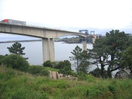 Ribadeo - most mezi Asturií a Galicií