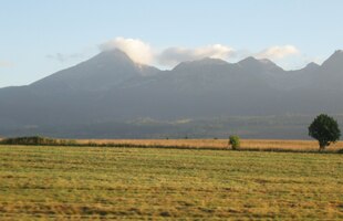 V pátek ráno vidíme z vlaku Vysoké Tatry