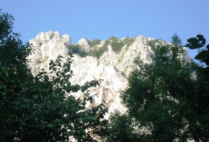 a vzhlíželi k vápencovým stěnám,