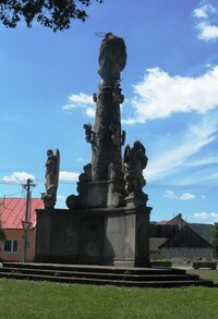 a hezkým morovým sloupem