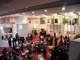 Divadelní kavárna v plném provozu