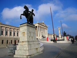 Pseudoantický parlament na Ringstrasse