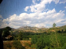 Pohoří Taurus z oken autobusu