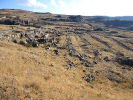 Ruiny královského paláce a citadely v Hattusas