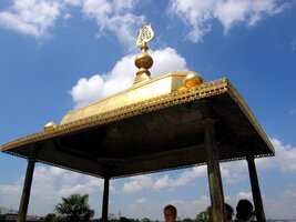 Zlatý baldachýn na sultánském altánu - palác Topkapi