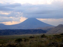 To je Malý Ararat - ten byl vidět i večer