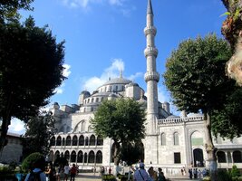 Modrá mešita z parku