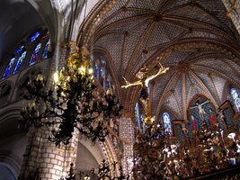 Detail Krucifixu nad chórem