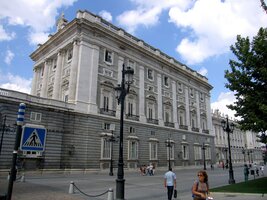 Madrid - průčelí královského paláce Palacio Real