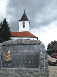 Kostel v hraniční obci Všeruby