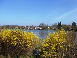Kolem místního rybníka jsme pak pokračovali