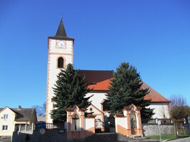 Cíl etapy - kostel sv. Jakuba v Kasejovicích