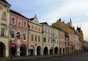 a nakonec i na náměstí v "Budějicích"
