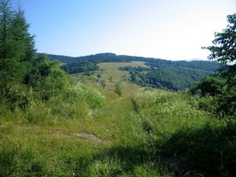 Tam vzadu je centrální hřeben Čergova