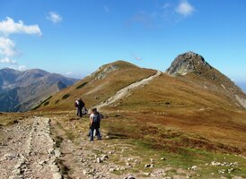 Jdeme kousek po hřebeni
